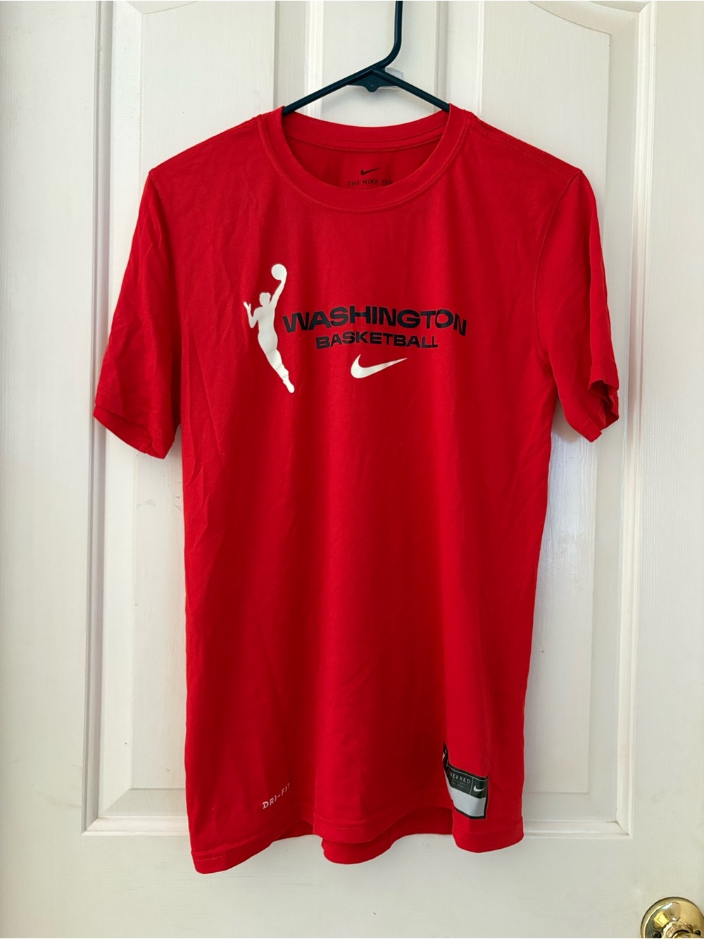 Nike Washington Basketball Red women’s Tee with Logo